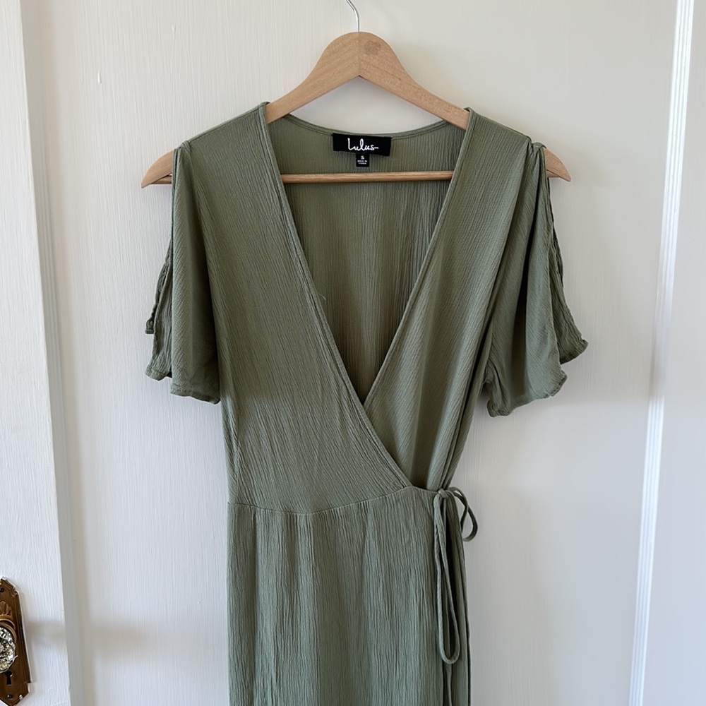 Sage green bridesmaid dress